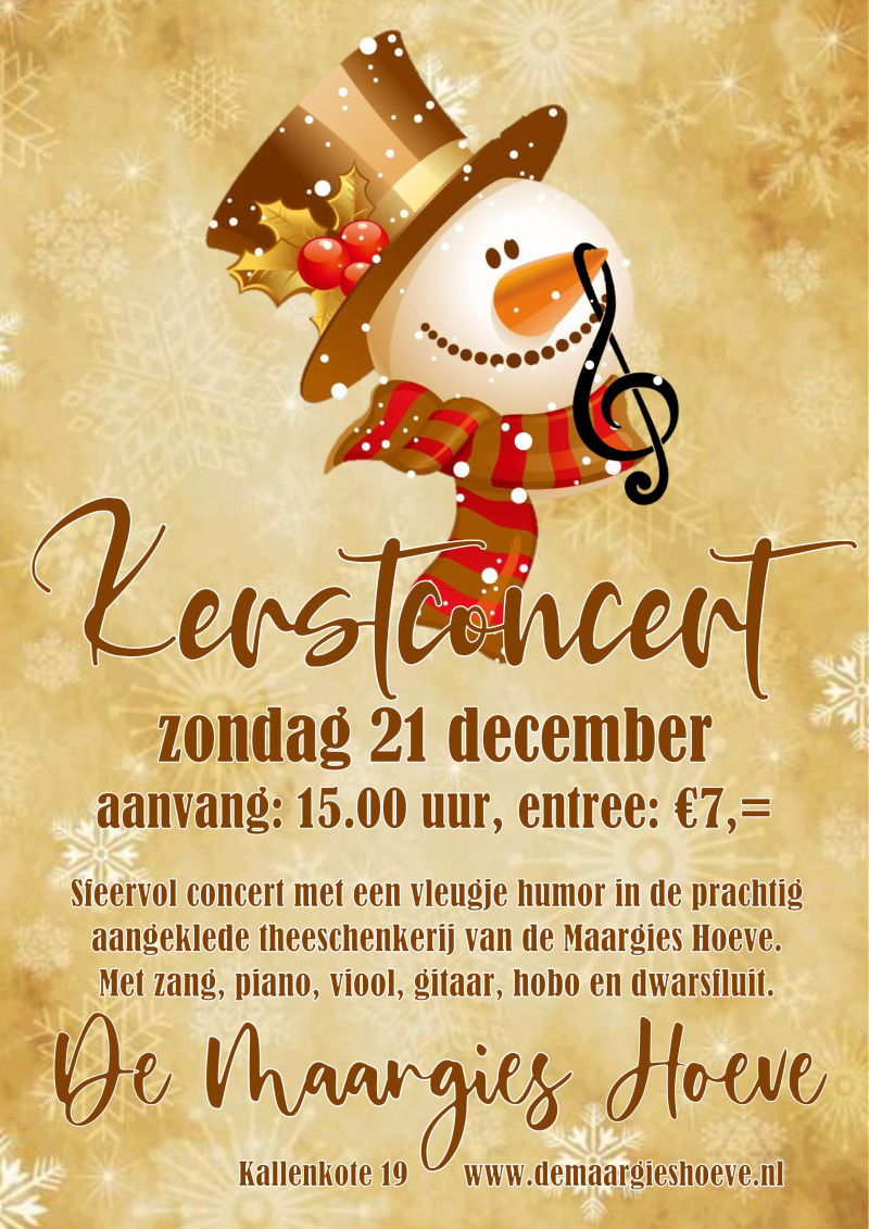 Poster kerstconcert 2025