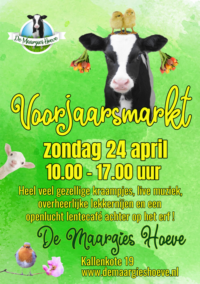 Poster voorjaarsmarkt goed